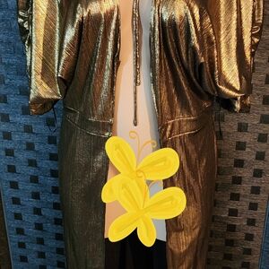 Luxurious Metallic Women's Cape